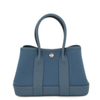 Hermes Tote Neo Garden 23 Party Blue Tonpet Silver Toile Officier Negonda