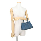 Hermes Tote Neo Garden 23 Party Blue Tonpet Silver Toile Officier Negonda — view 4