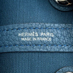 Hermes Tote Neo Garden 23 Party Blue Tonpet Silver Toile Officier Negonda — view 6