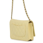 Chanel Chain Wallet Classic Quilted CC Logo Caviar Leather Shoulder — view 2
