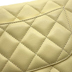 Chanel Chain Wallet Classic Quilted CC Logo Caviar Leather Shoulder — view 7