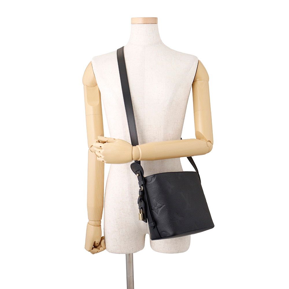 Louis Vuitton Monogram Empreinte All in BB 2-Way Shoulder Bag Black — view 5