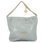 Chanel Handbag 22 Quilted Small Shiny Calf Leather