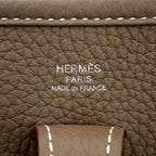Hermes Shoulder Bag Evelyne 3 23 Etoupe Silver Taurillon Clemence — view 8