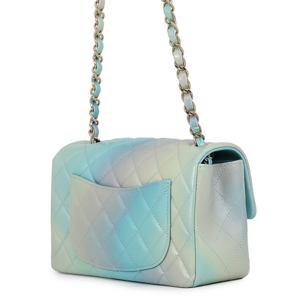 Chanel Chain Shoulder Bag Mini Quilted CC Logo Lambskin — view 2