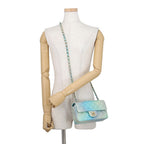 Chanel Chain Shoulder Bag Mini Quilted CC Logo Lambskin — view 4