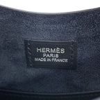 Hermes Shoulder Bag Alson Slim Black Silver Togo Swift — view 5