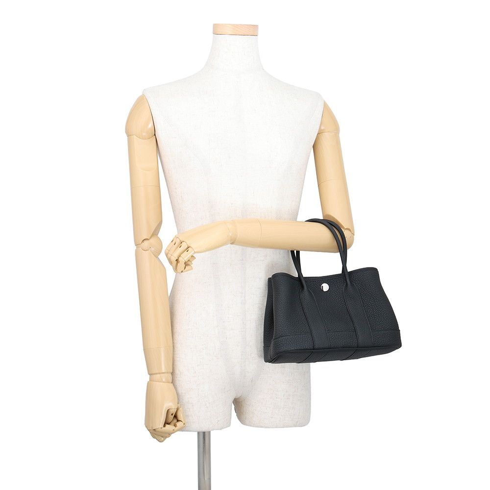 Hermes Tote Neo Garden 23 Party Black Silver Negonda — view 4