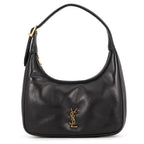 Saint Laurent Paris Handbag Calypso Mini Hobo Lambskin 2-Way Shoulder Black