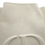 Dior Handbag C'est CD Embossed Leather 2-Way Shoulder White — view 7