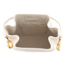 Dior Handbag C'est CD Embossed Leather 2-Way Shoulder White — view 6