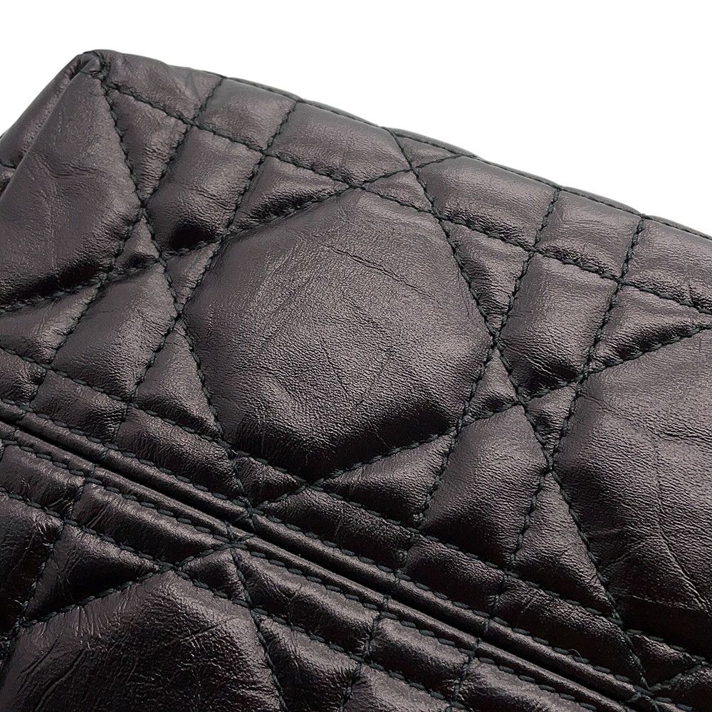 Dior Handbag Macro Cannage Toujour Small 2-Way Black — view 6