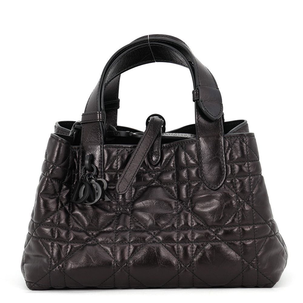 Dior Handbag Macro Cannage Toujour Small 2-Way Black