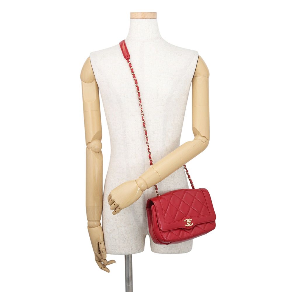 Chanel Chain Shoulder Bag Quilted 20 CC Logo Shiny Calfskin — view 4
