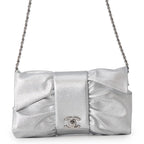 Chanel Chain Shoulder Bag CC Logo Ribbon Leather