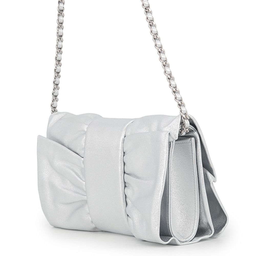 Chanel Chain Shoulder Bag CC Logo Ribbon Leather — view 2