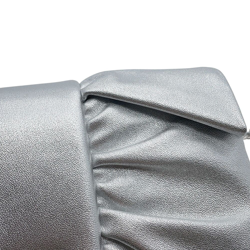 Chanel Chain Shoulder Bag CC Logo Ribbon Leather — view 7