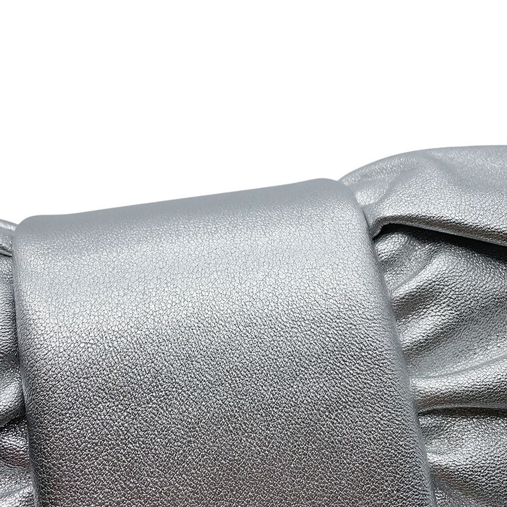 Chanel Chain Shoulder Bag CC Logo Ribbon Leather — view 6