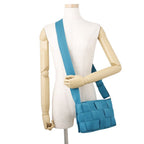Bottega Veneta Shoulder Bag Cassette Intrecciato Canvas Webbing Tape — view 4