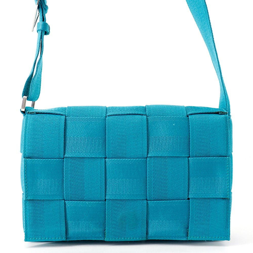 Bottega Veneta Shoulder Bag Cassette Intrecciato Canvas Webbing Tape