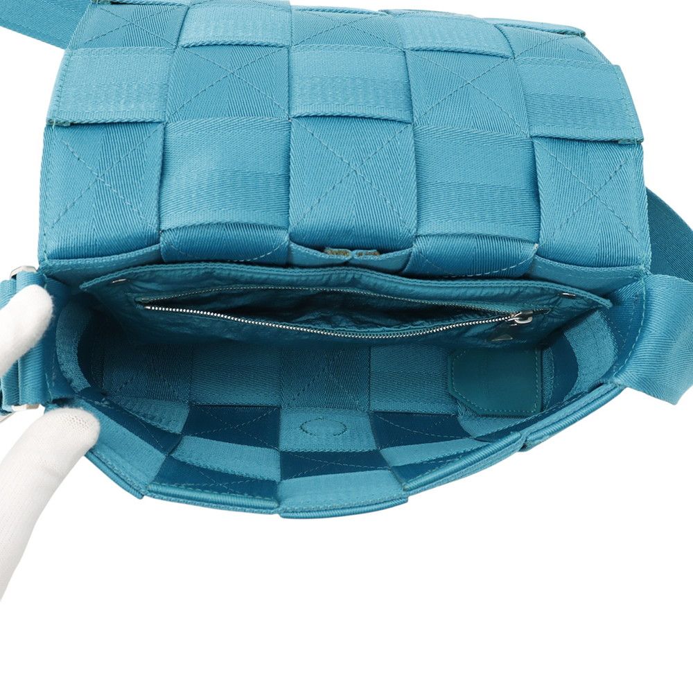 Bottega Veneta Shoulder Bag Cassette Intrecciato Canvas Webbing Tape — view 5