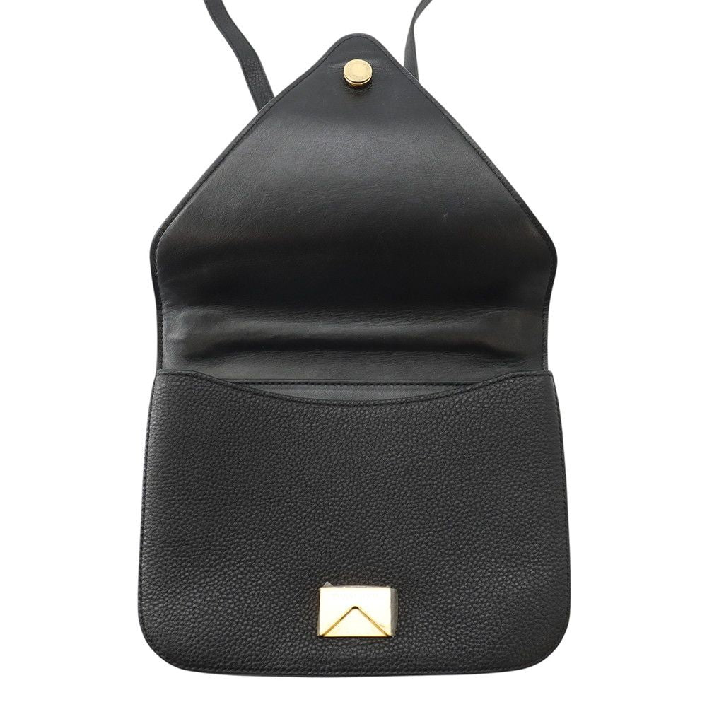 Bottega Veneta Shoulder Bag Mount Envelope Leather Black — view 6