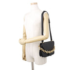 Bottega Veneta Shoulder Bag Mount Envelope Leather Black — view 5
