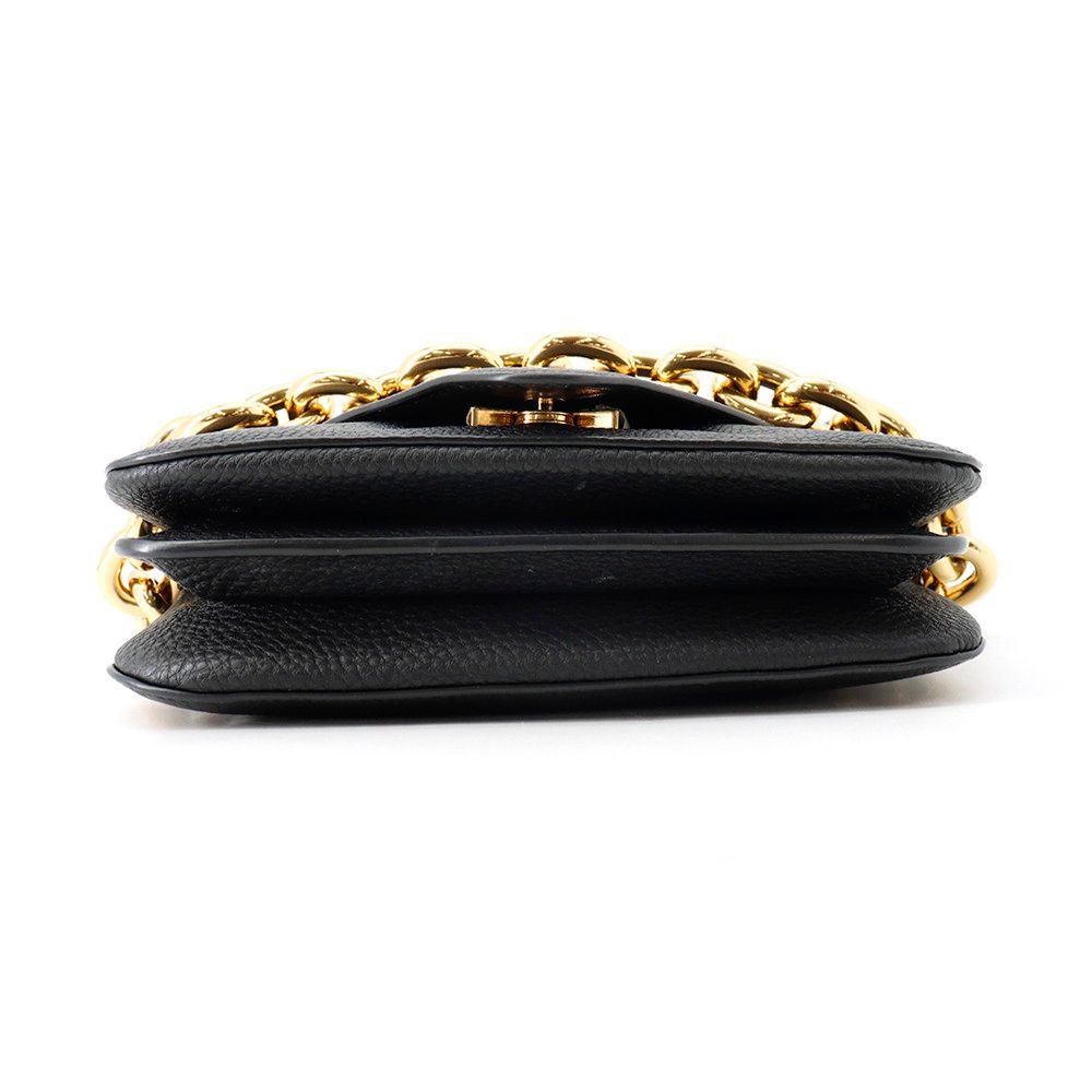 Bottega Veneta Shoulder Bag Mount Envelope Leather Black — view 3