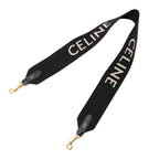 Celine Shoulder Strap Logo Canvas Black — view 4