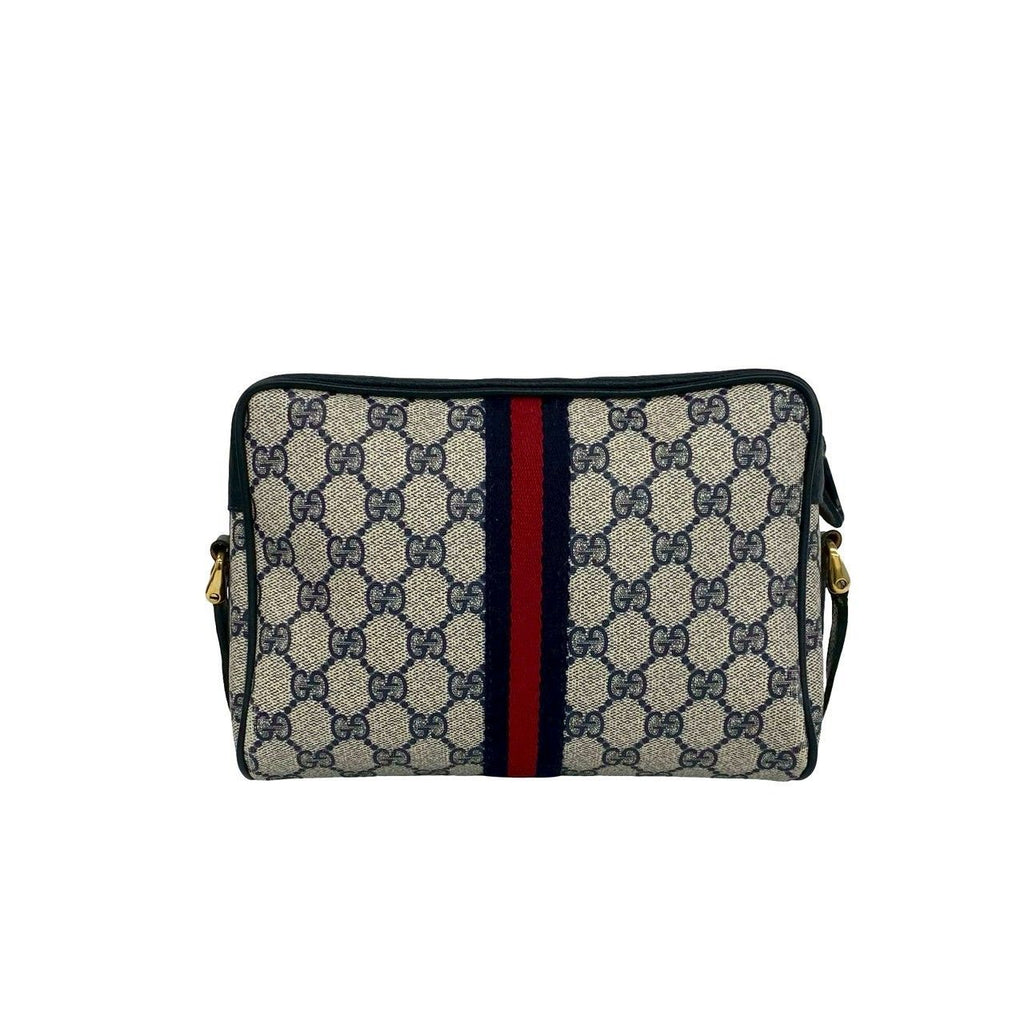 Gucci Vintage Sherry Line GG Logo Pattern Leather Mini Shoulder Bag Crossbody — view 3