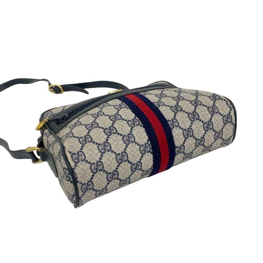 Gucci Vintage Sherry Line GG Logo Pattern Leather Mini Shoulder Bag Crossbody — view 7