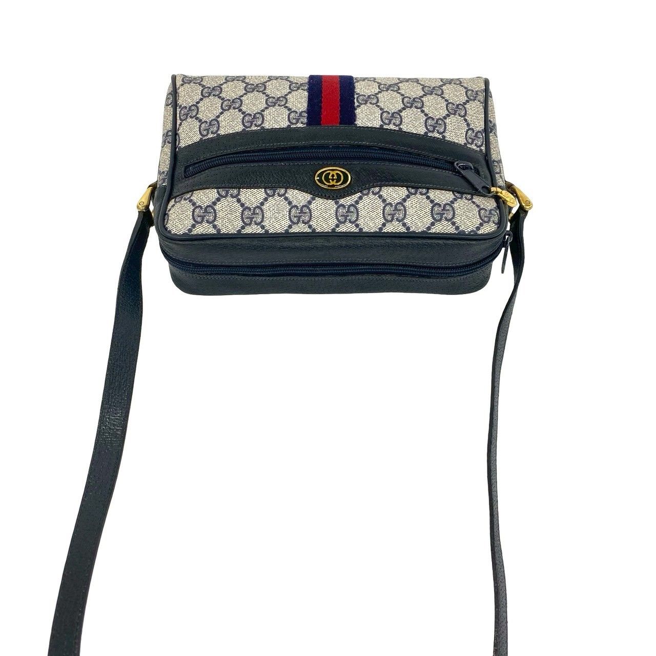 Gucci Vintage Sherry Line GG Logo Pattern Leather Mini Shoulder Bag Crossbody — view 4