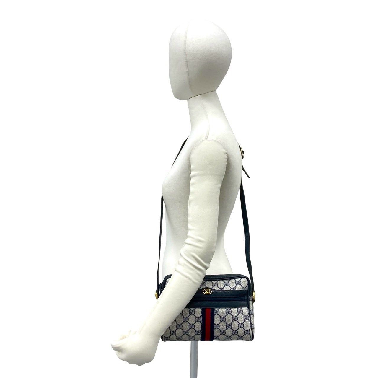 Gucci Vintage Sherry Line GG Logo Pattern Leather Mini Shoulder Bag Crossbody — view 2