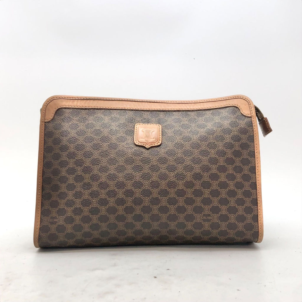 Celine Macadam Clutch Second Brown