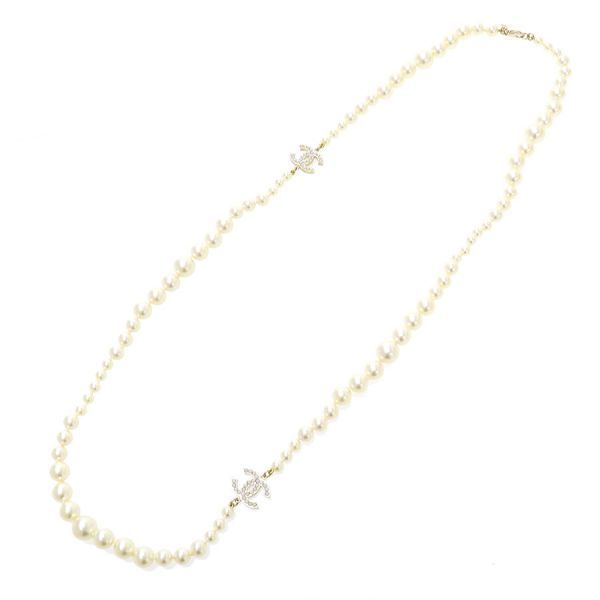 Chanel Pearl Style Long Necklace