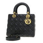 Dior Lady Bag Handbag Black
