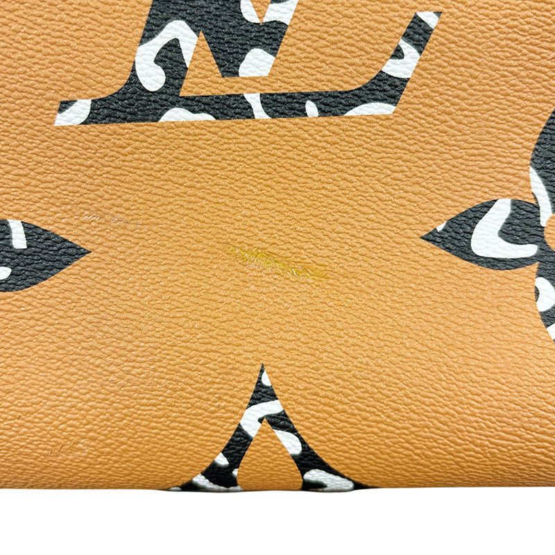 Louis Vuitton Monogram Jungle On The Go GM Tote Ivory Orange Leather — view 8