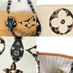 Louis Vuitton Monogram Jungle On The Go GM Tote Ivory Orange Leather — view 9