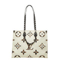 Louis Vuitton Monogram Jungle On The Go GM Tote Ivory Orange Leather