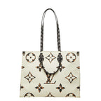 Louis Vuitton Monogram Jungle On The Go GM Tote Ivory Orange Leather