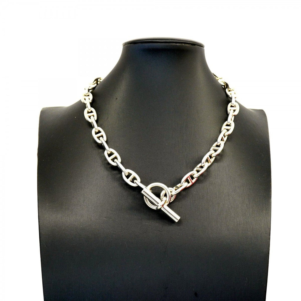 Hermes Necklace Chaine D'ancre MM 36 Pieces Silver — view 6