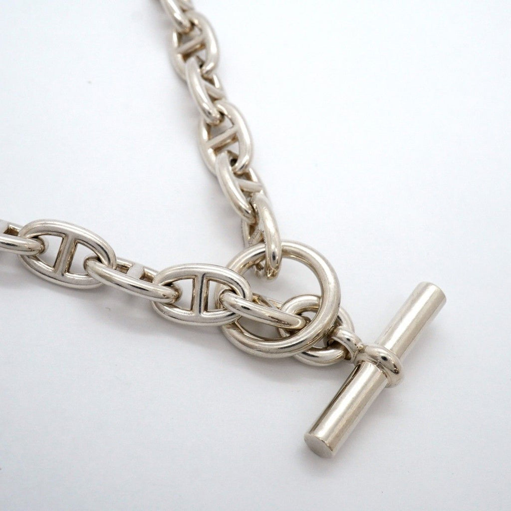 Hermes Necklace Chaine D'ancre MM 36 Pieces Silver — view 2