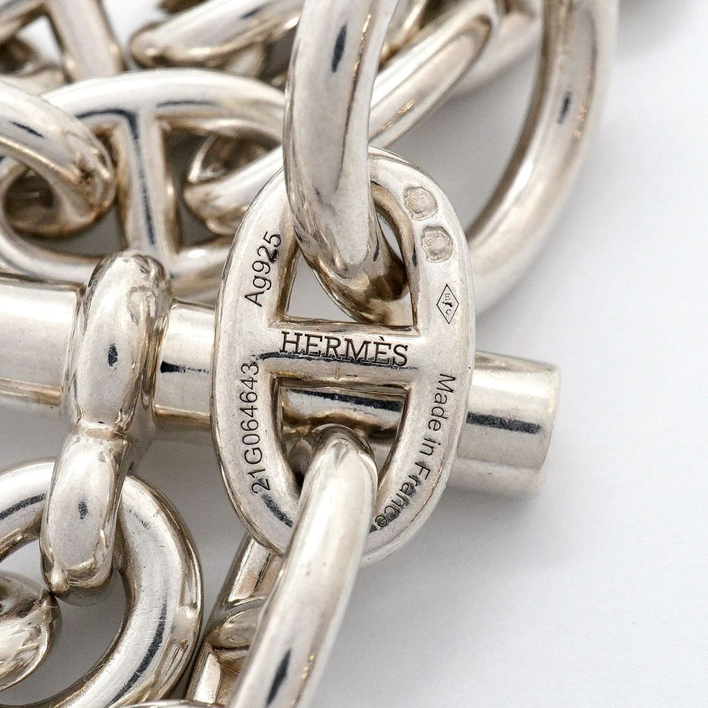Hermes Necklace Chaine D'ancre MM 36 Pieces Silver — view 5