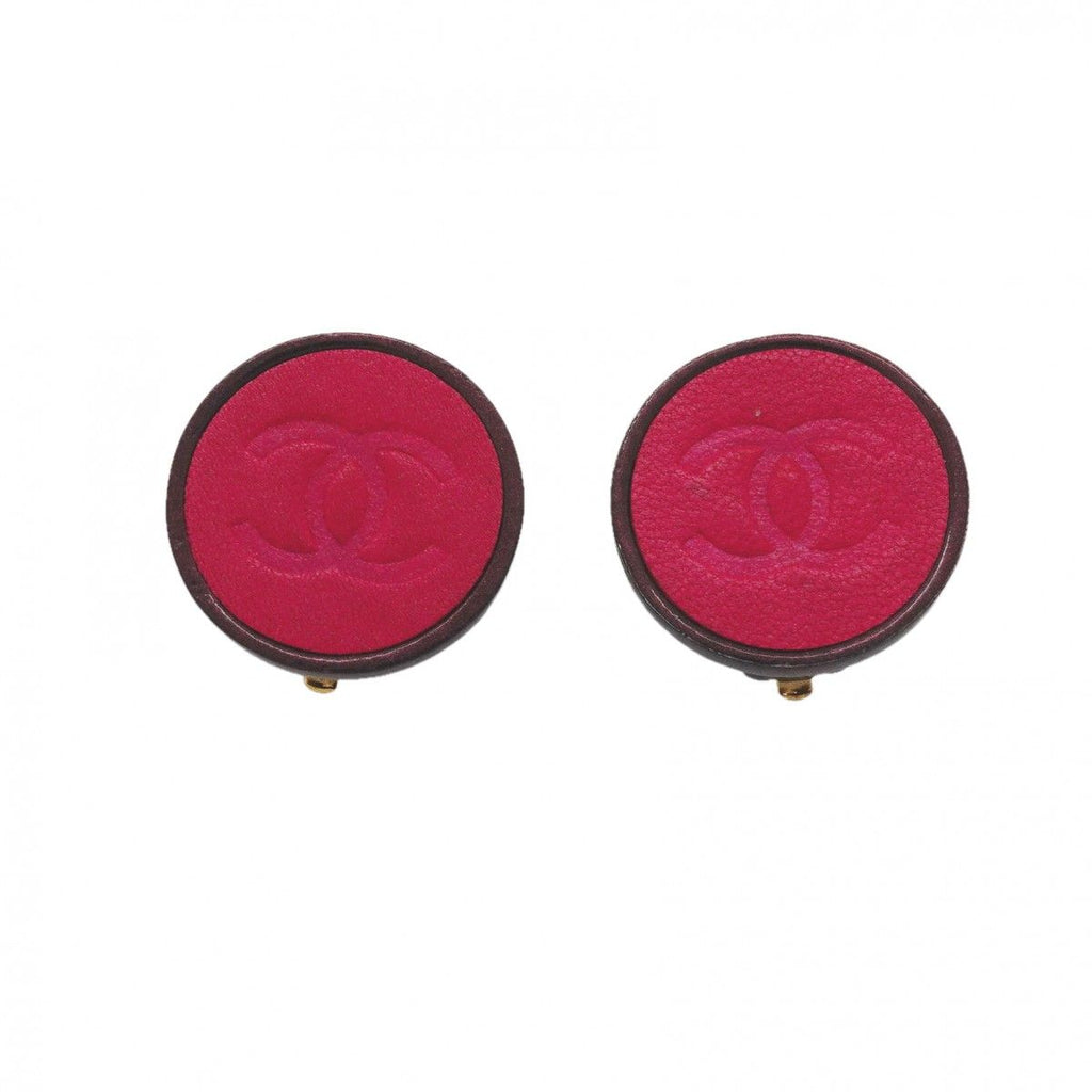 Chanel Earrings CC Logo Round