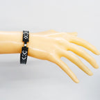 Hermes Bangle Click HH Metal White Black Bracelet — view 6