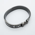 Hermes Bangle Click HH Metal White Black Bracelet — view 2