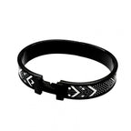 Hermes Bangle Click HH Metal White Black Bracelet