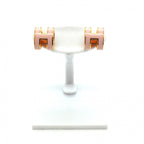 Hermes Earrings Mini Pop Gold Plated Pink — view 2