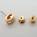 Hermes Earrings Mini Pop Gold Plated Pink — view 4