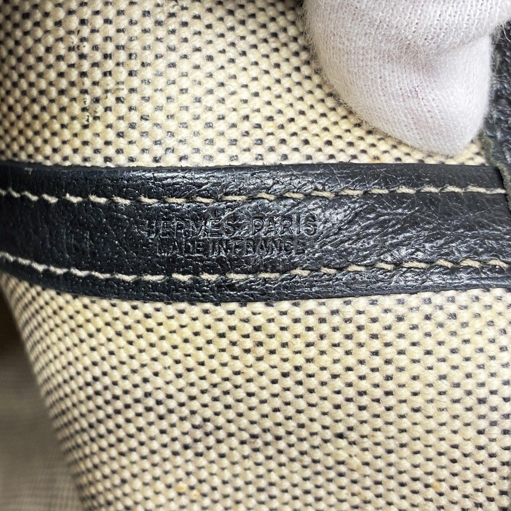 Hermes Tote Garden Party PM Toile Ash Black Silver — view 5